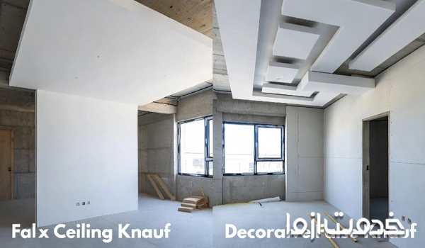 انواع کناف بر اساس نوع اجرا و ساختار